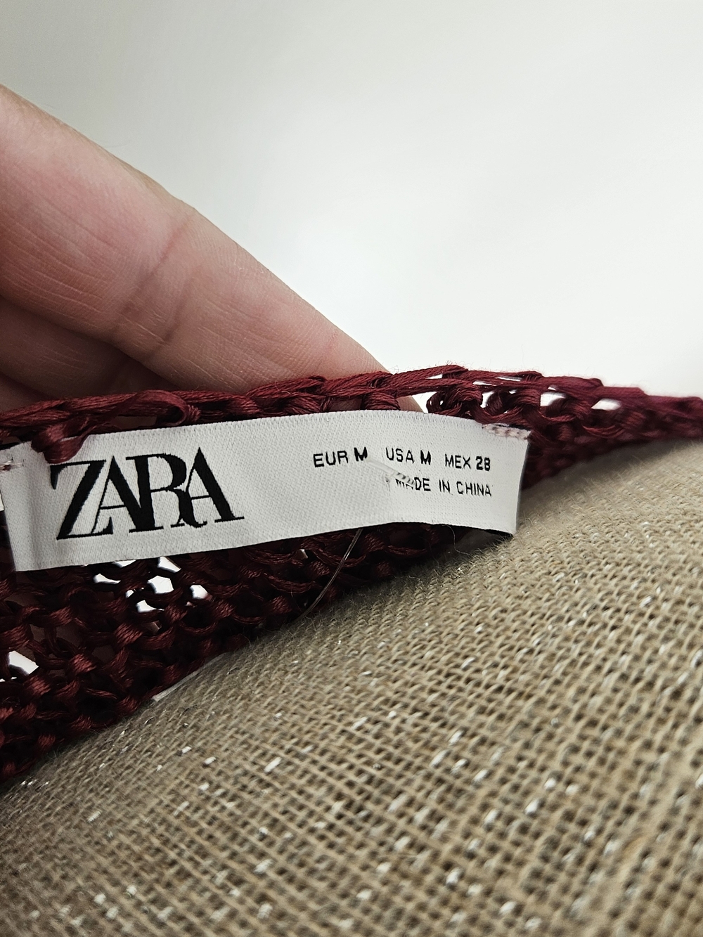Zara Sleeveless Knit Maxi Dress in Burgundy - Picture 4 of 4